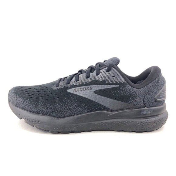 Brooks Ghost 16 Wide Black Road Running Shoes 8 EE main image 12
